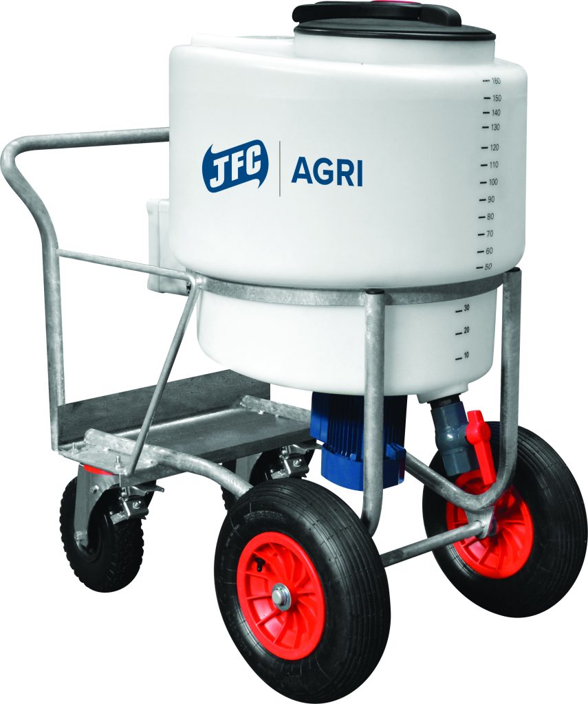 Milk Kart (170L) With Mixer Side view