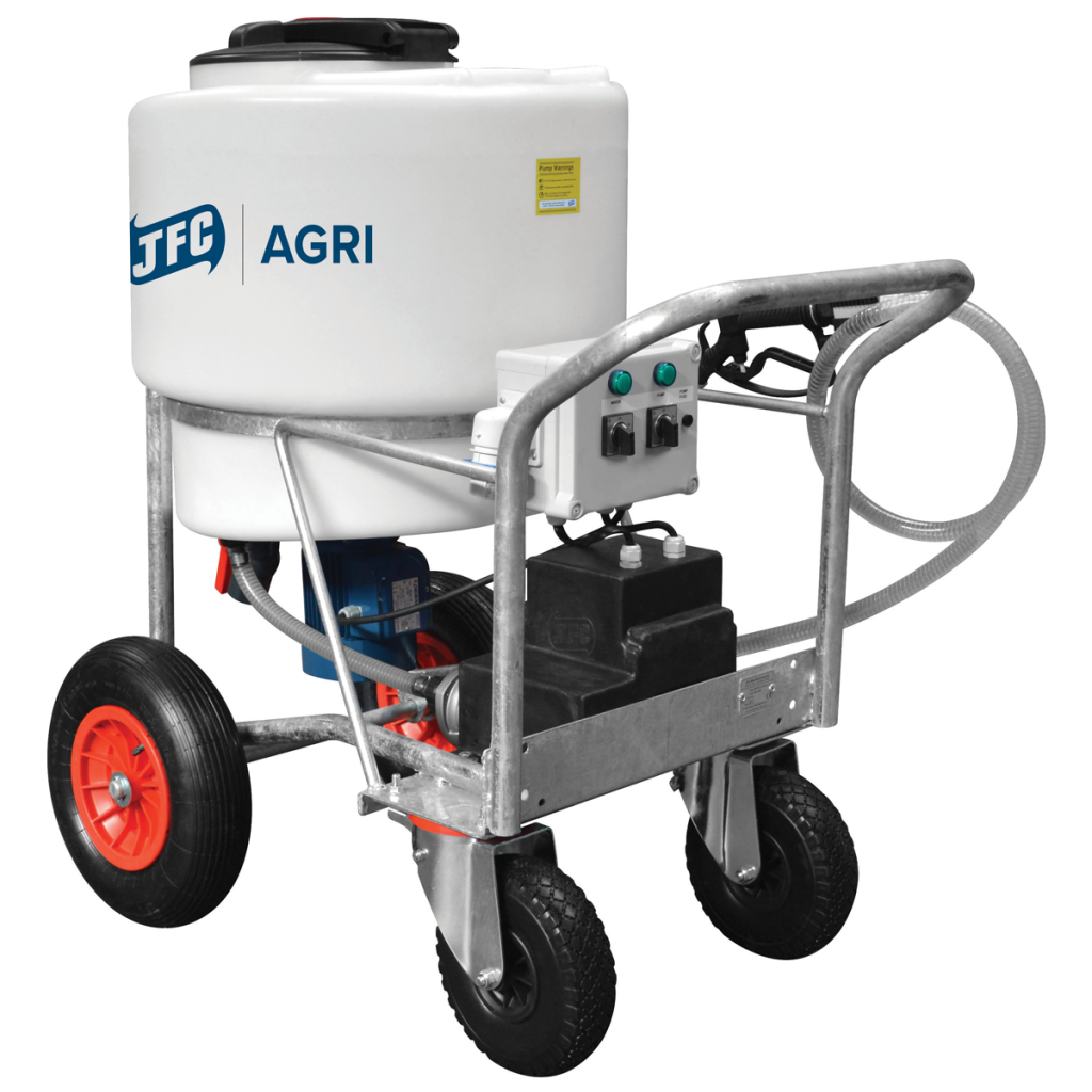 Milk Kart (170L) With Mixer & Pump back view