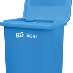 AI Storage Box (Blue) agri front view, top open