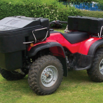 ATV Rear Carrier Box on a red ATV