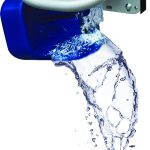 Dumpy Tip-over Drinker (Blue) tipping product image side