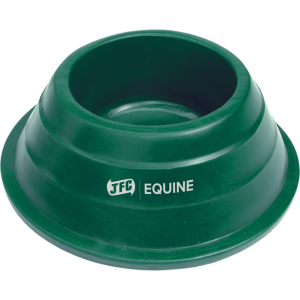 Green equine circular floor feeder