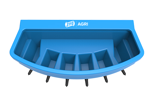 6 Teat Compartment Feeder - EazyFlow Teats top view