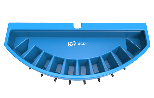 10 Teat Compartment Feeder - EazyFlow Teats top view