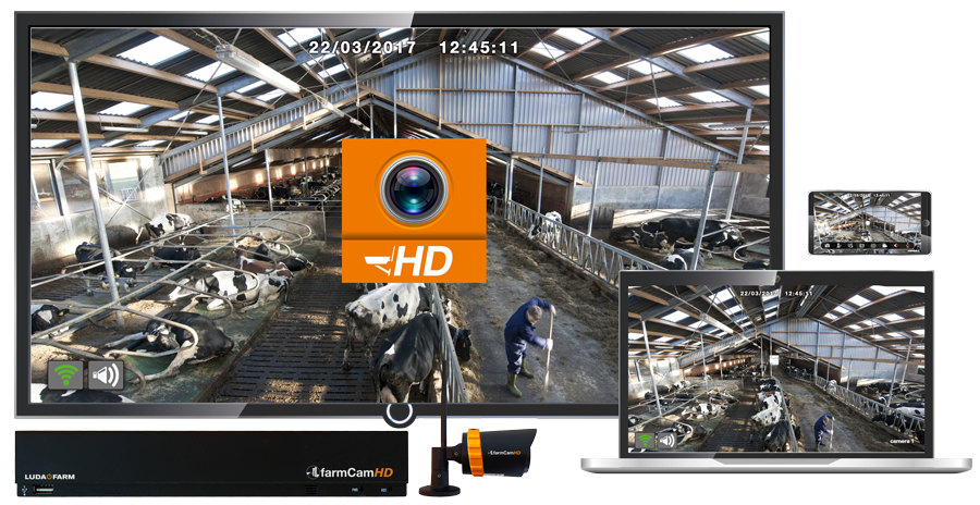 Farm Cam HD Starter Pack (1 x Camera & 1 x Receiver) showing on screen