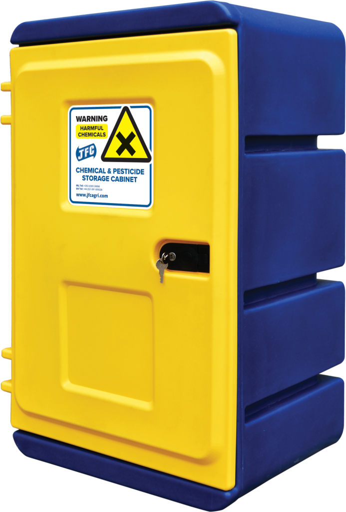 Small Chemical Storage (Navy & Yellow) United Milking Systems