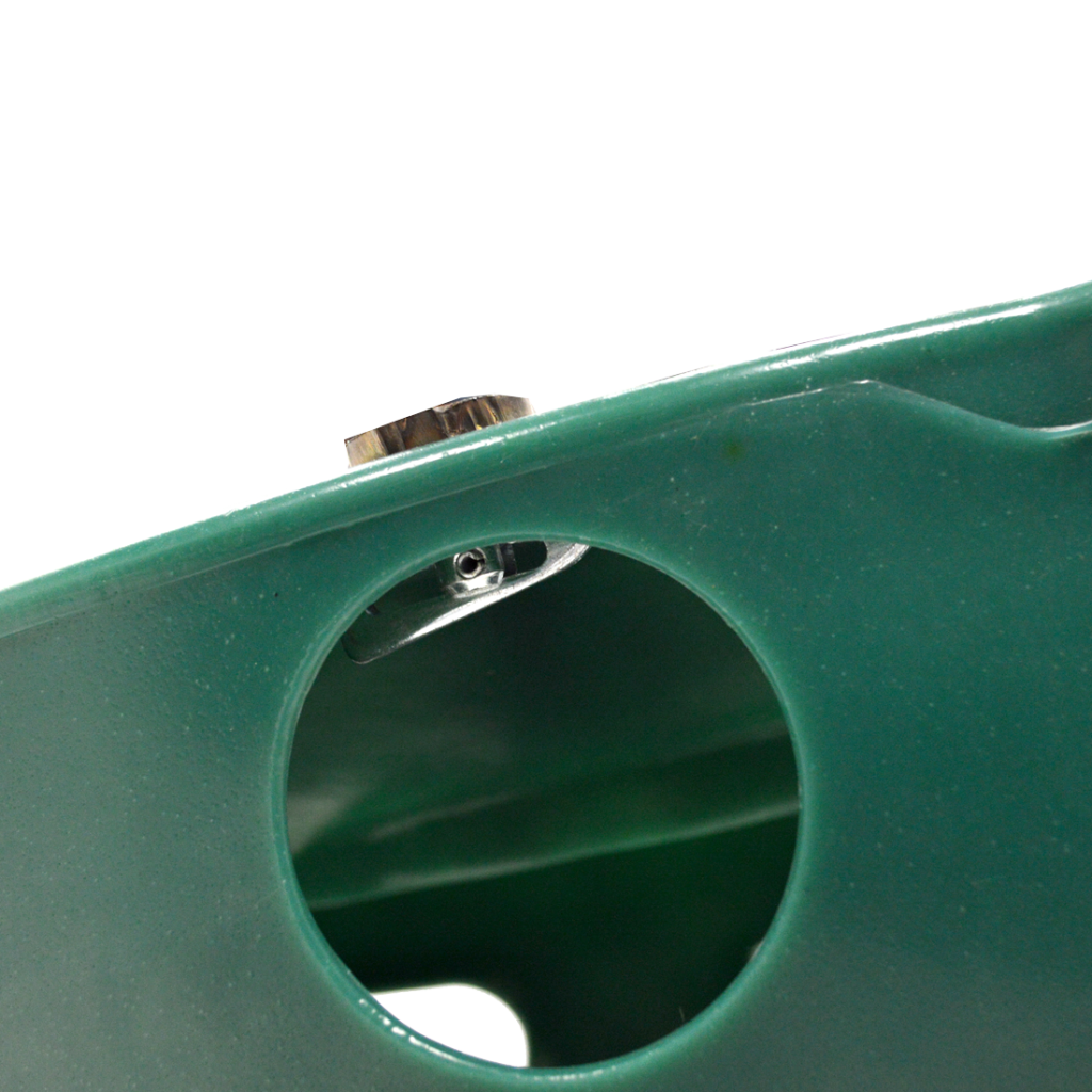 Tear Drop Hay Feeder Wall (Green) c/w fixing bracket showing on back