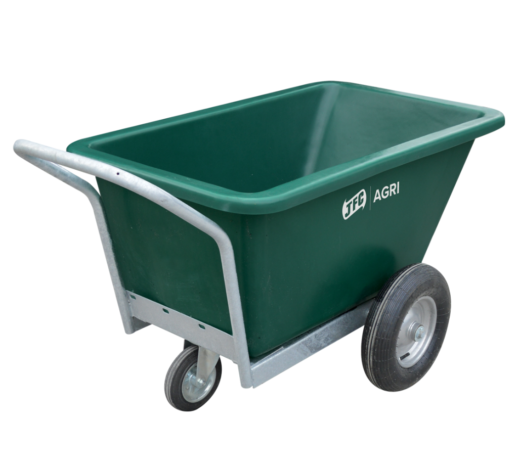 250 Litre Fixed Body Swivel Wheelbarrow (Green)