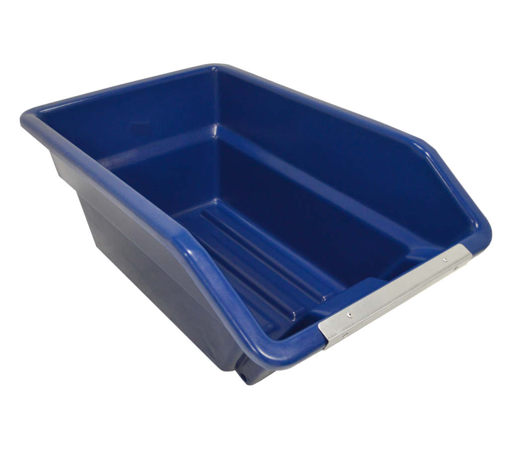 250 Litre Wheelbarrow / ATV Trailer Body (Blue) front top view