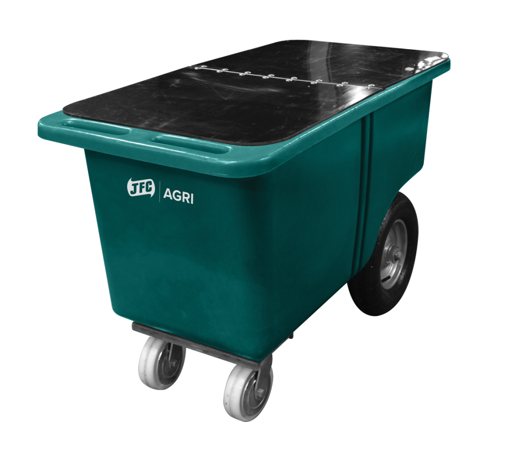 Hinged lid for green trolley