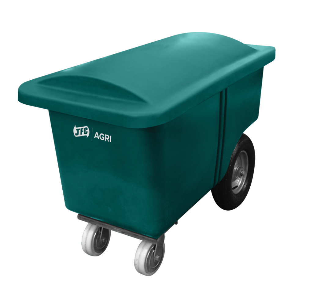 Green trolley with lid