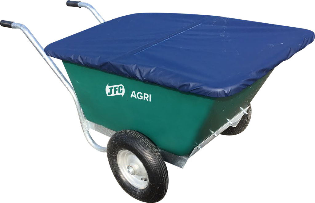 Cover for a twin wheelbarrow